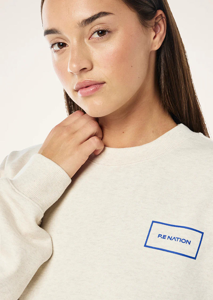 P.E Nation Kite Sweat - Oat Marle
