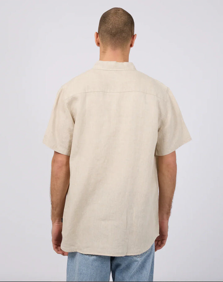 Silent Theory Linen SS Shirt II - Natural