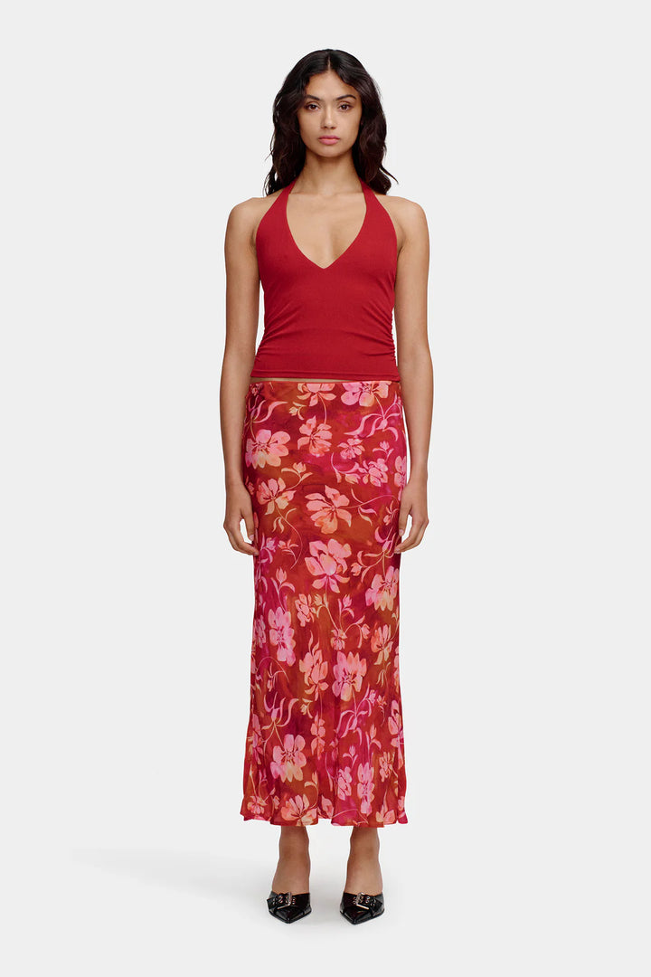 Ownley Kyah Halter Top - Ruby