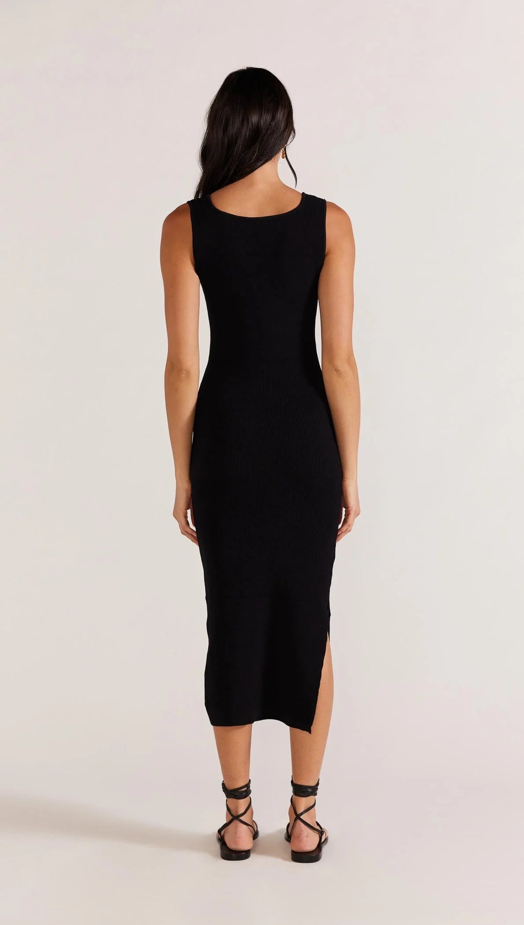 Staple The Label Lexie Reversible Midi Dress- Black