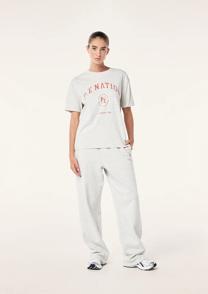 P.E Nation Liberation Tee - Light Grey Marle
