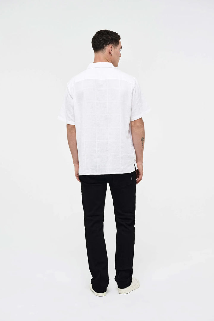 Neuw Denim Hunter Short Sleeve Shirt - Papyrus/Natural