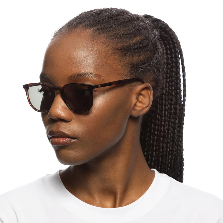 Le Specs Biogen 50 Sunglasses - Teak Woodstripe