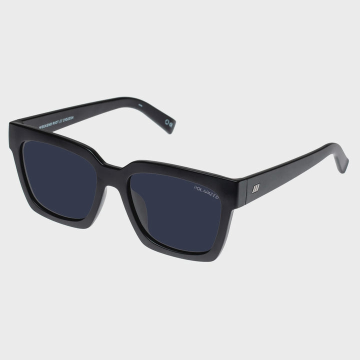 Le Specs Weekend Riot Sunglasses - Matte Black