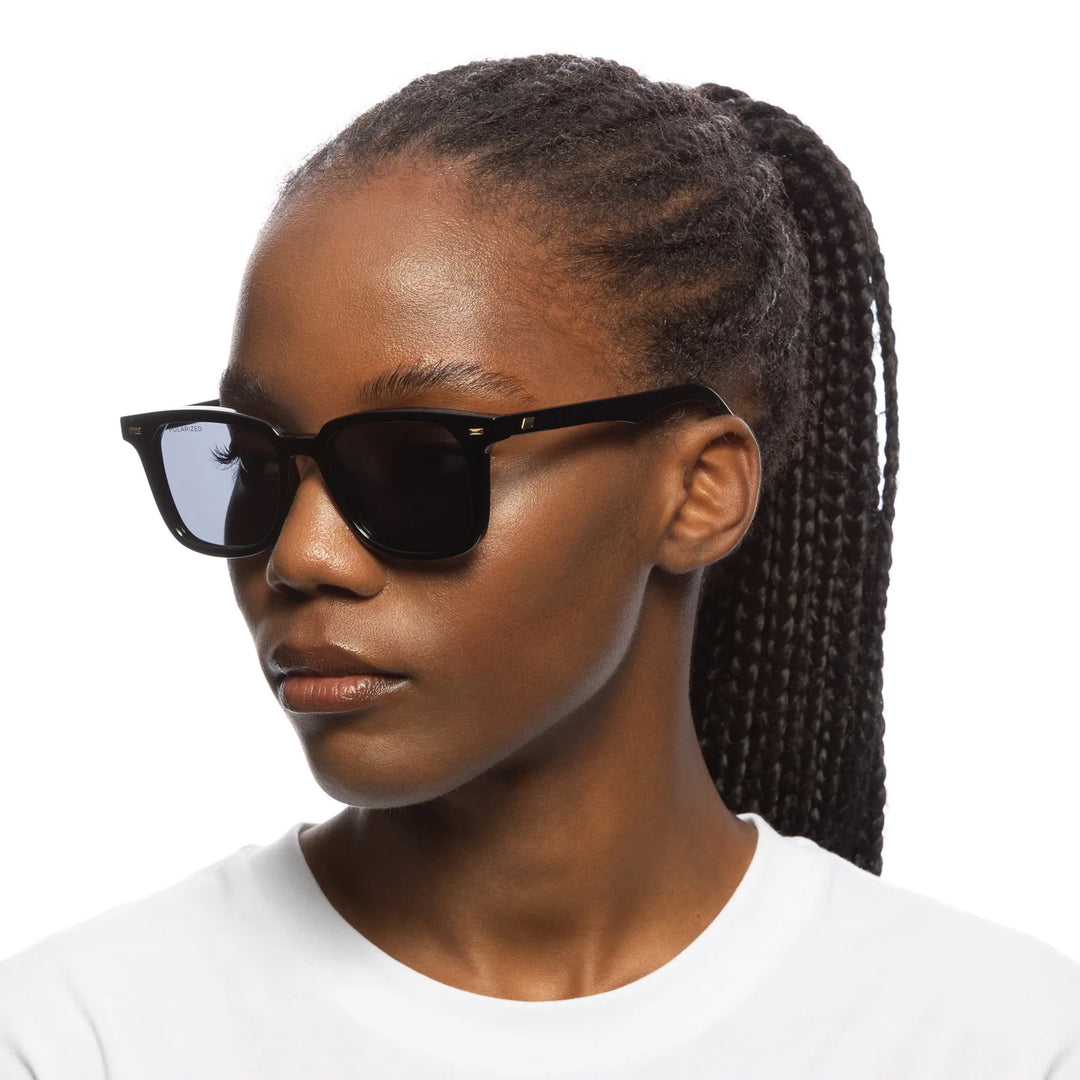 Le Specs Steadfast Sunglasses - Black Polarised