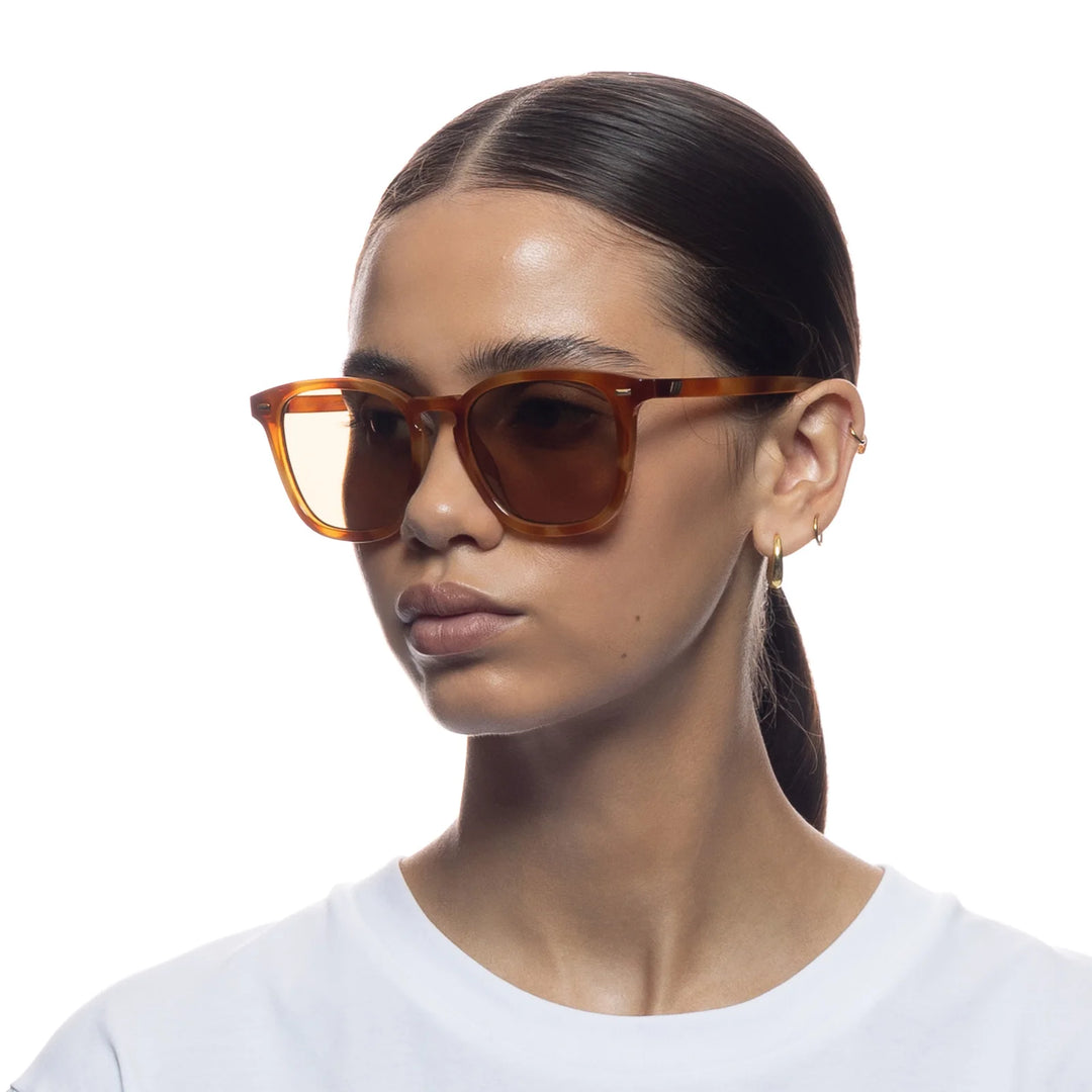 Le Specs Big Deal Sunglasses - Vintage Tort