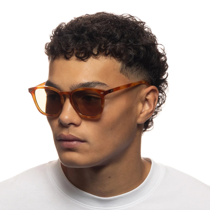 Le Specs Big Deal Sunglasses - Vintage Tort