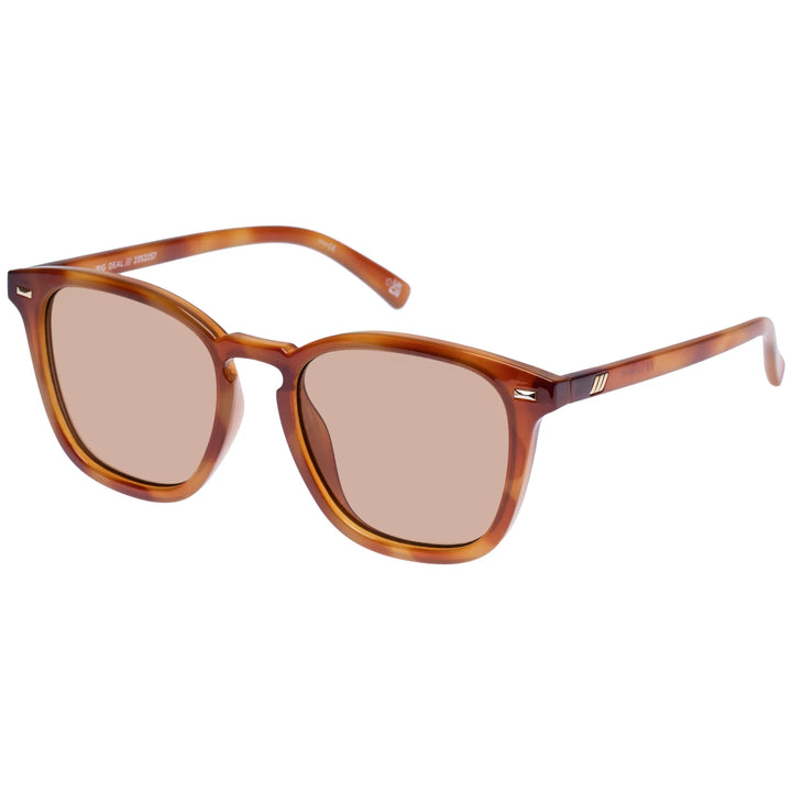 Le Specs Big Deal Sunglasses - Vintage Tort