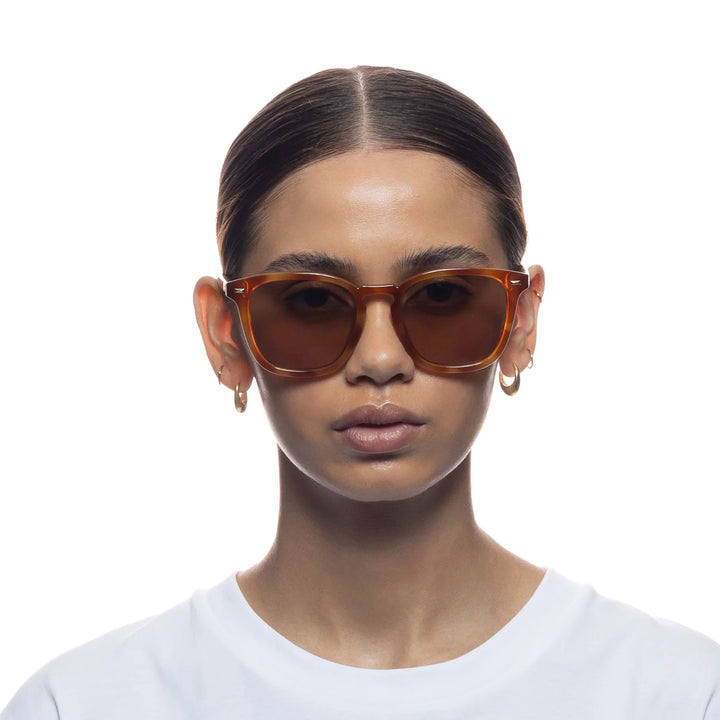 Le Specs Big Deal Sunglasses - Vintage Tort
