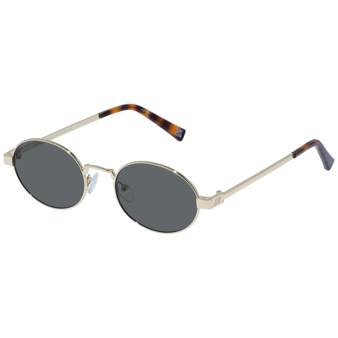 Le Specs Poseidon Deux Sunglasses - Gold/Khaki