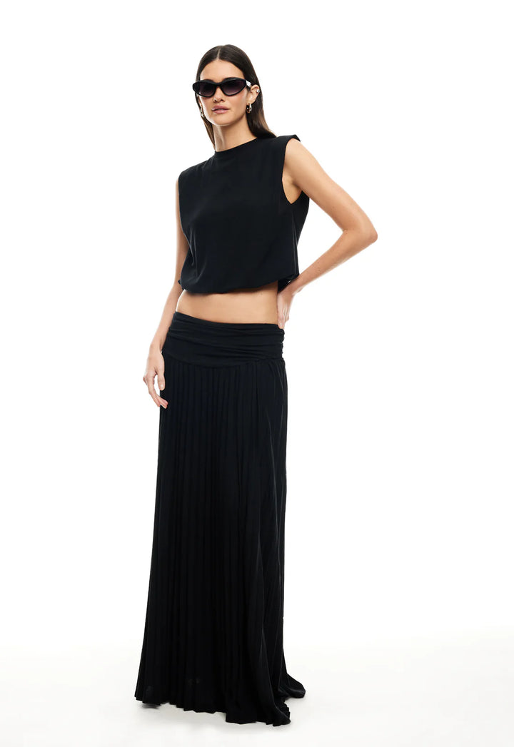 Lioness Field Of Dreams Maxi Skirt - Onyx