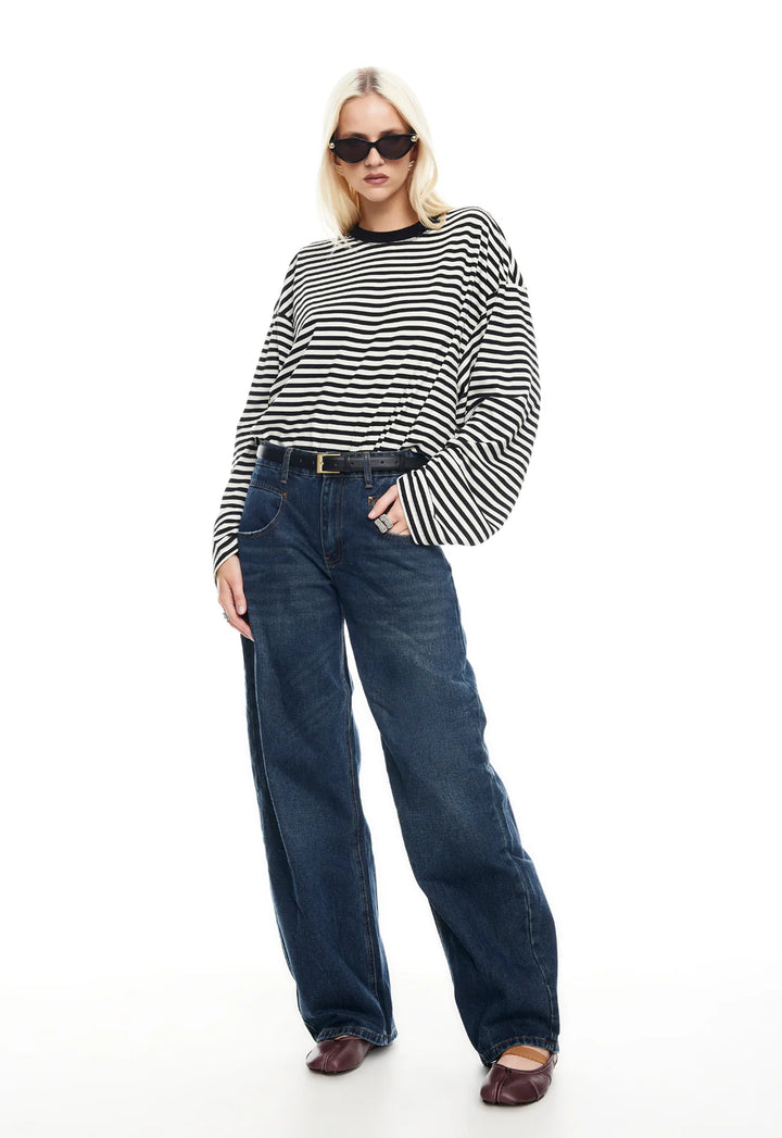 Lioness Bloom Long Sleeve - Onyx Stripe