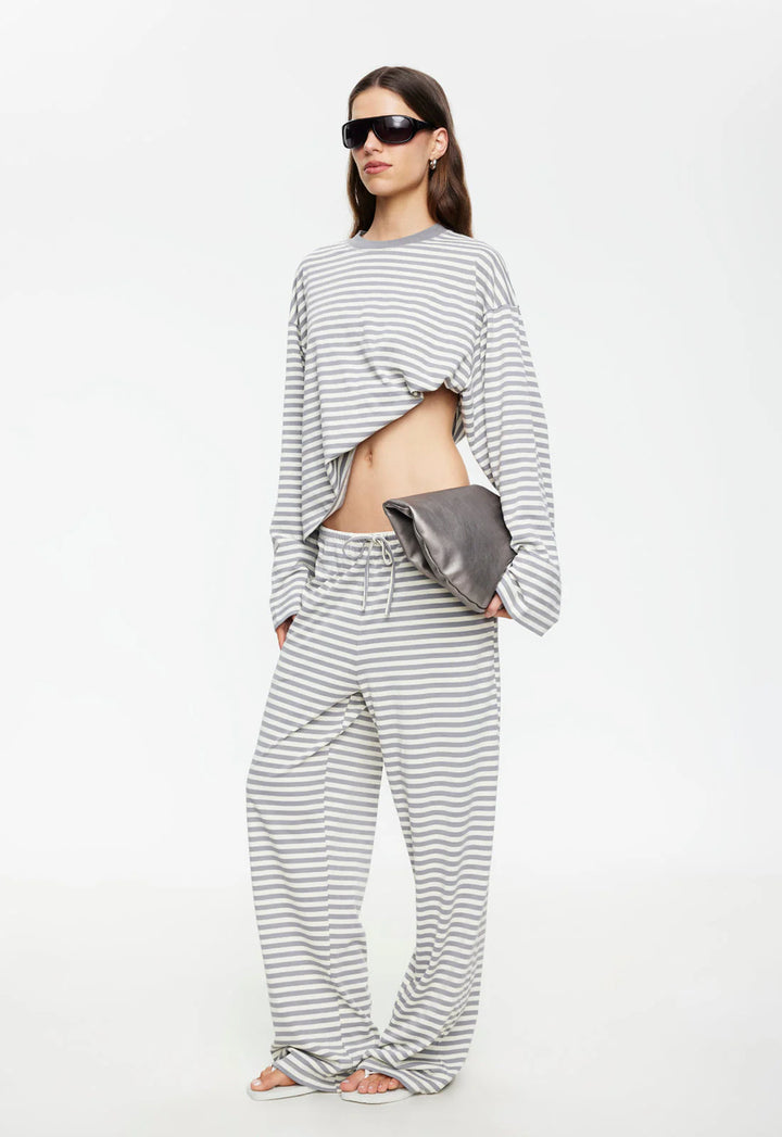 Lioness Bloom Long Sleeve - Slate Stripe