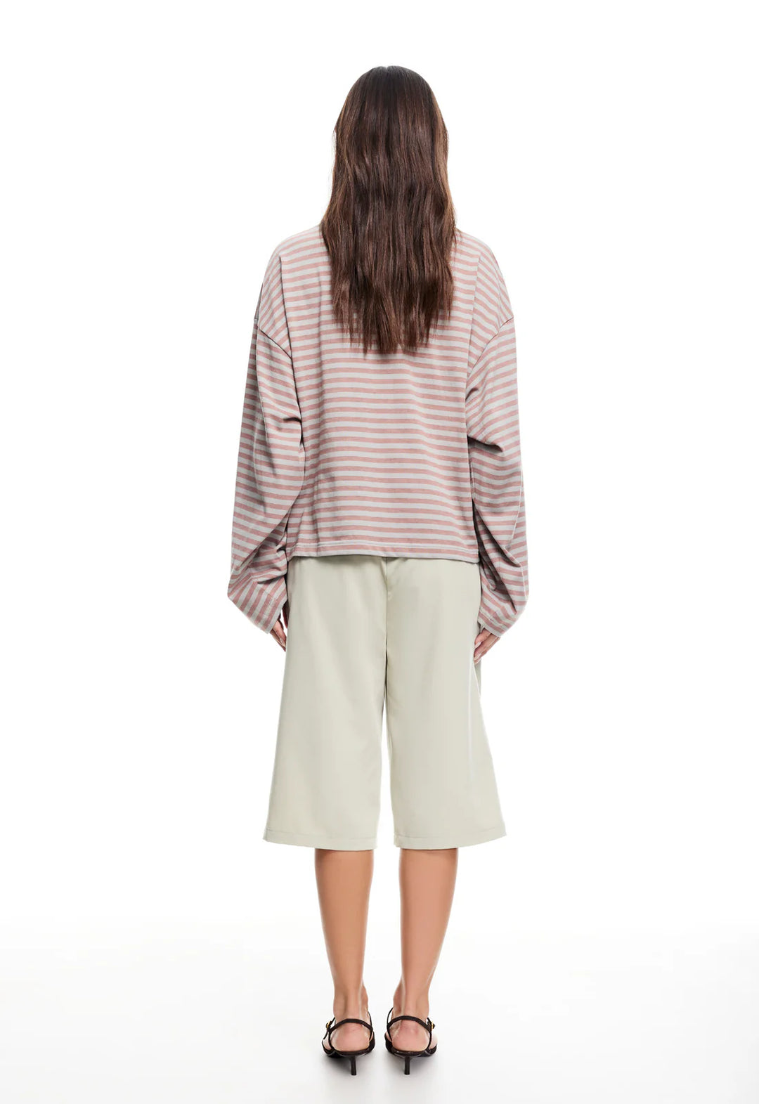 Lioness Bloom Long Sleeve - Muted Pastels Stripe