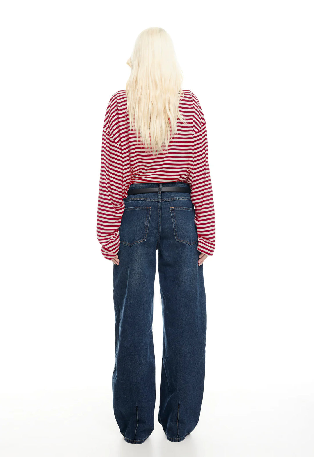 Lioness Bloom Long Sleeve - Wine Stripe