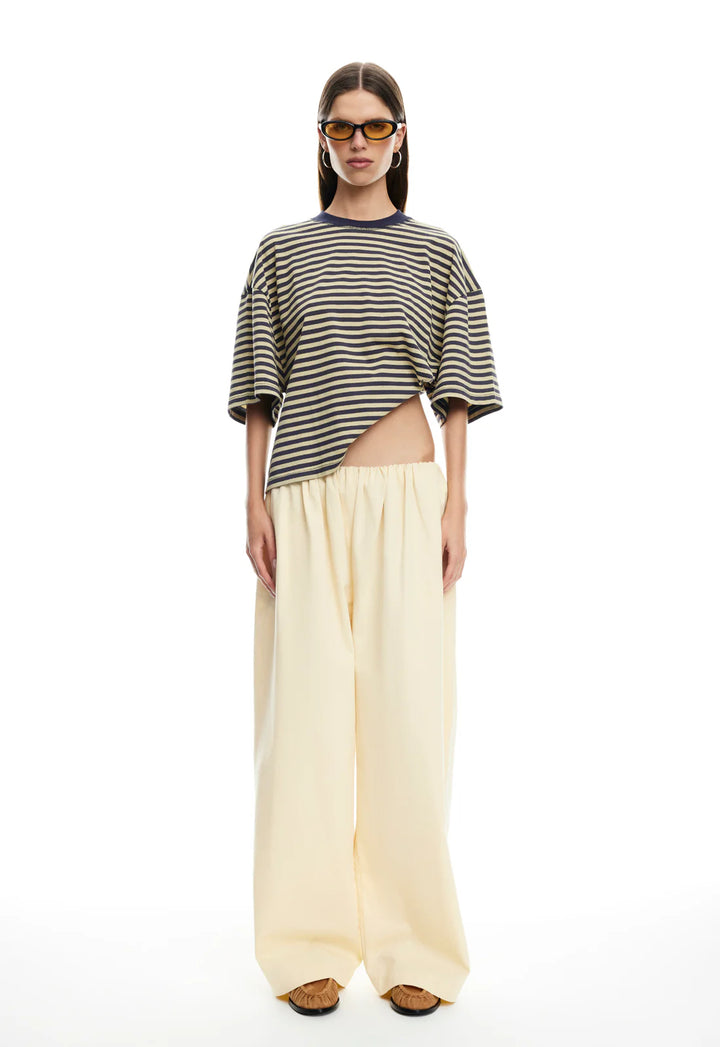 Lioness Bloom Short Sleeve - Beige Stripe