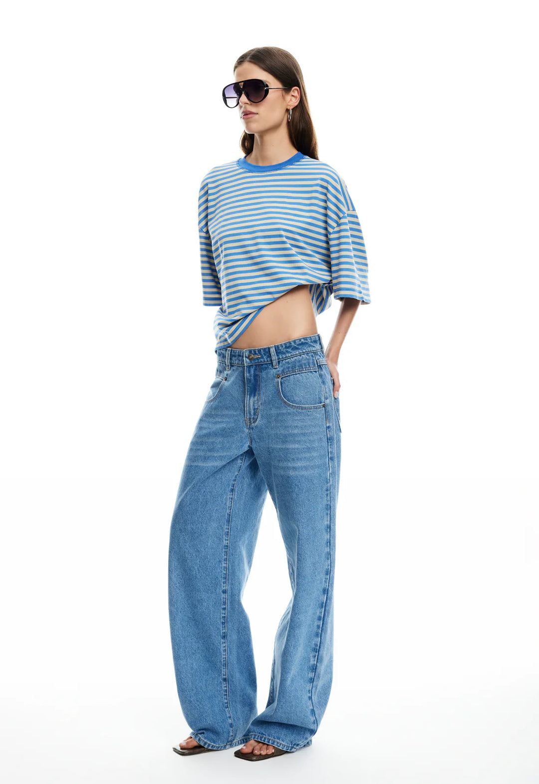 Lioness Bloom Short Sleeve - Mickey Blue Stripe