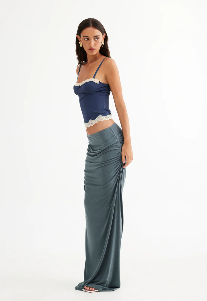 Lioness Almost Famous Maxi Skirt - Pewter
