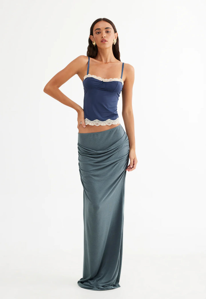 Lioness Almost Famous Maxi Skirt - Pewter