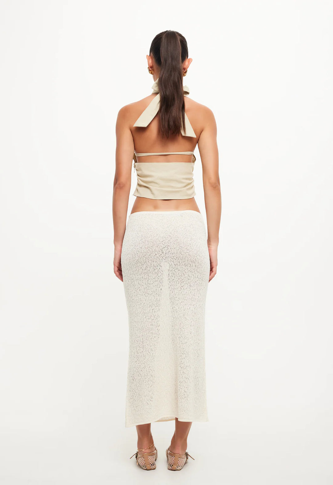 Lioness Pure Midi Skirt - Cream