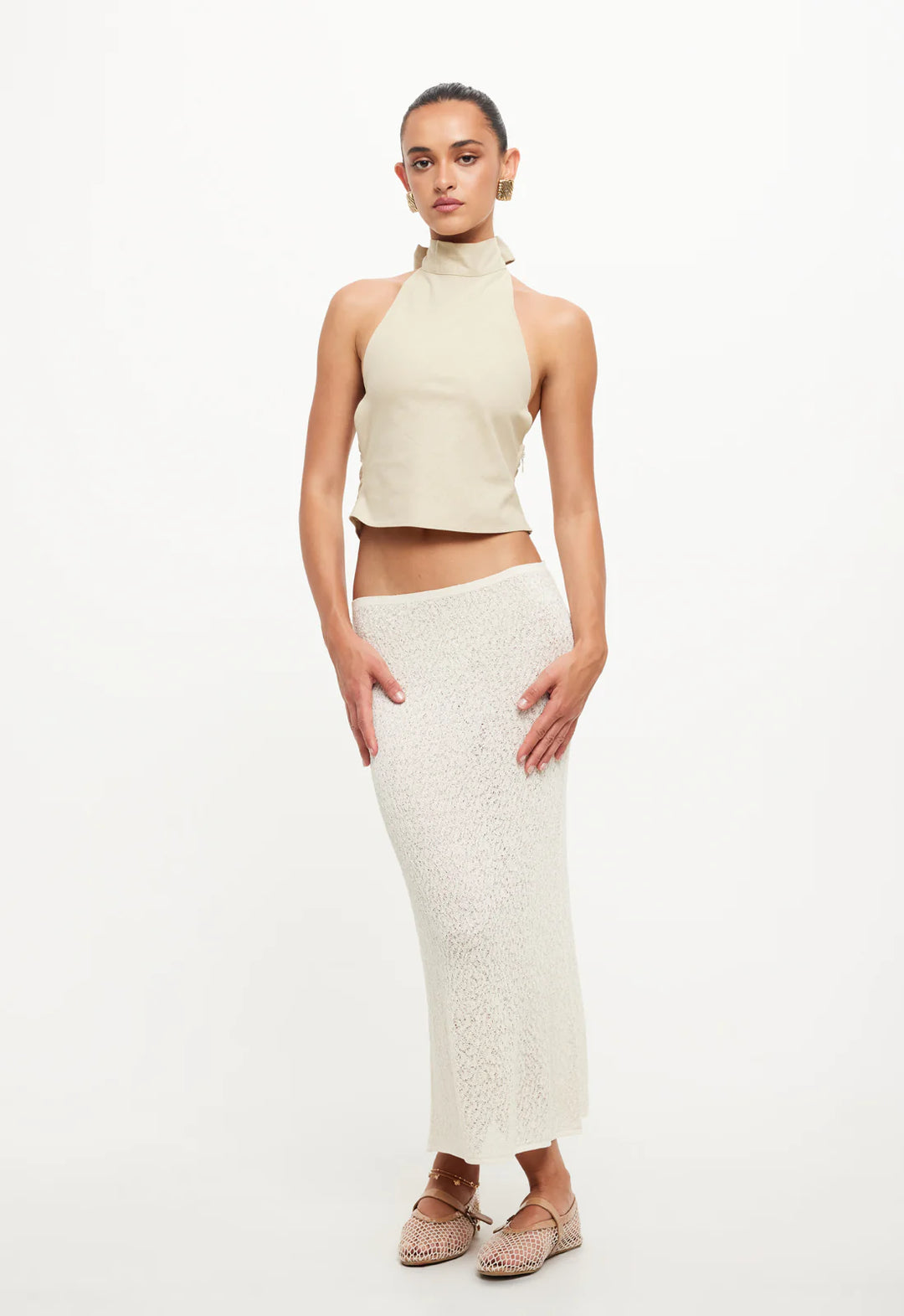Lioness Pure Midi Skirt - Cream