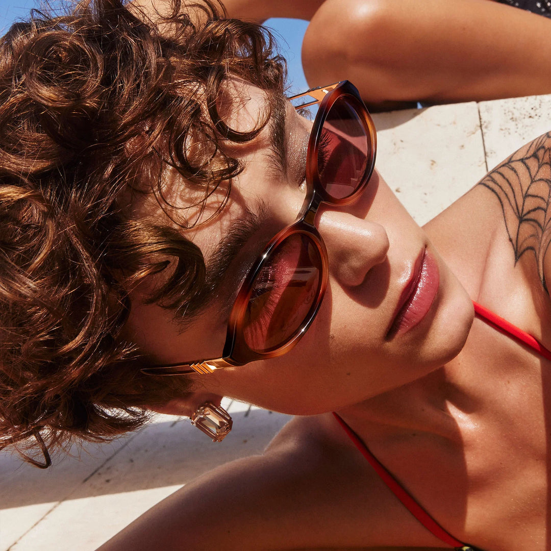 Le Specs Lunita Sunglasses- Tort