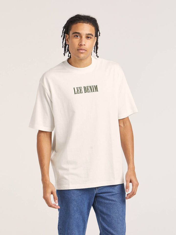 Lee Jeans Column Baggy Tee - Vintage White