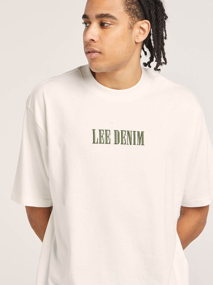 Lee Jeans Column Baggy Tee - Vintage White