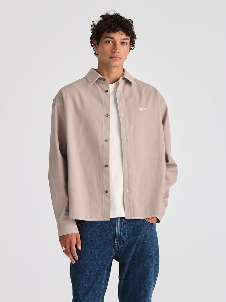 Lee Jeans Park Long Sleeve Shirt - Concrete