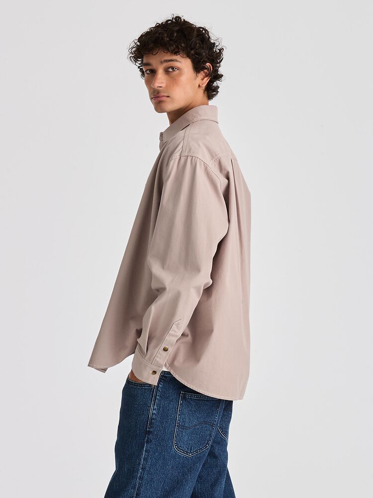 Lee Jeans Park Long Sleeve Shirt - Concrete