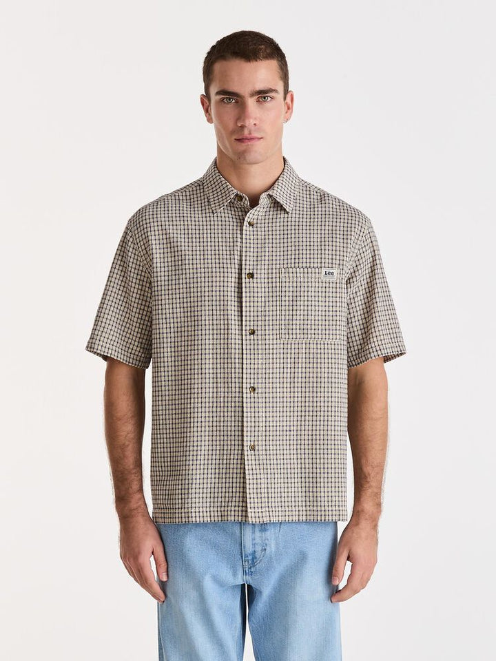 Lee Jeans Box Cutter Shirt - Ecru Check