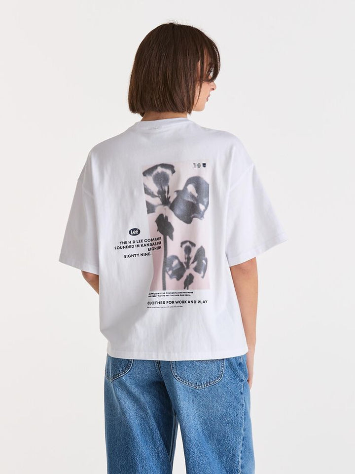 Lee Orchid Boxy Tee-Optic White