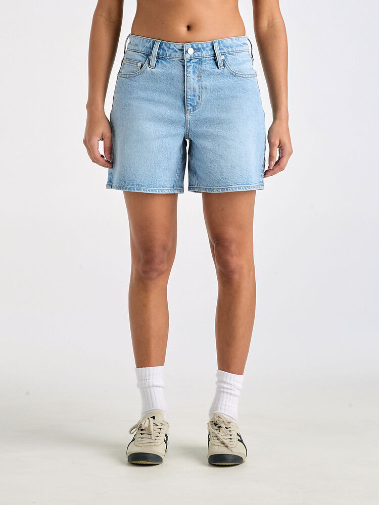 Lee Jeans Mid Straight Denim Short - Satellite Blues