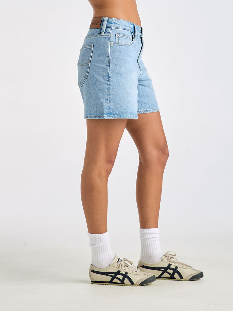 Lee Jeans Mid Straight Denim Short - Satellite Blues