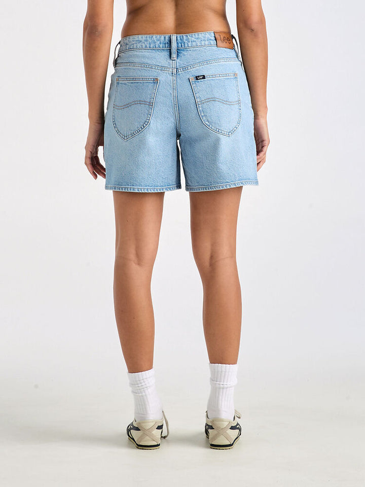 Lee Jeans Mid Straight Denim Short - Satellite Blues