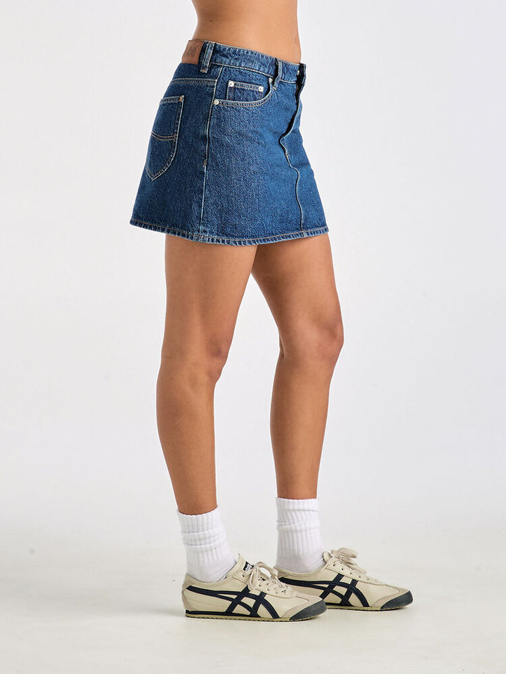 Lee Jeans Reaxed Mini Denim Skirt - Indigo Dream