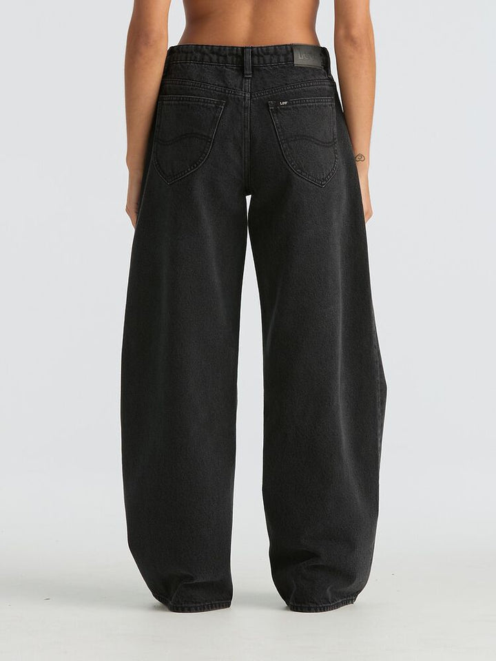 Lee Jeans Low Slouch Relaxed Jean - Black Super Used
