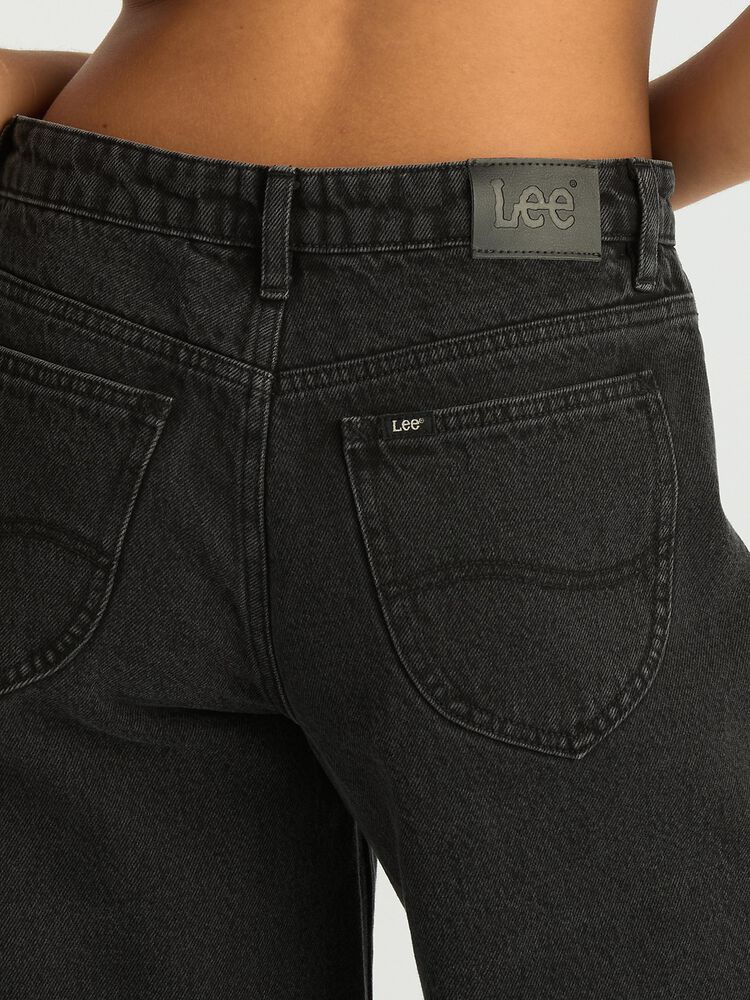 Lee Jeans Low Slouch Relaxed Jean - Black Super Used