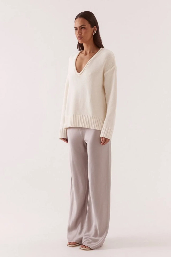 Sovere Lane Knit Sweater - Cream