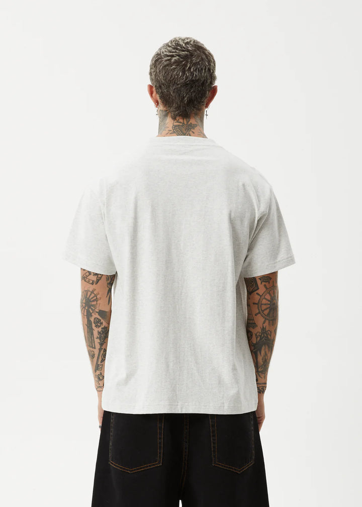 Afends Genesis Recycled Heavy Boxy Tee - Grey Marle