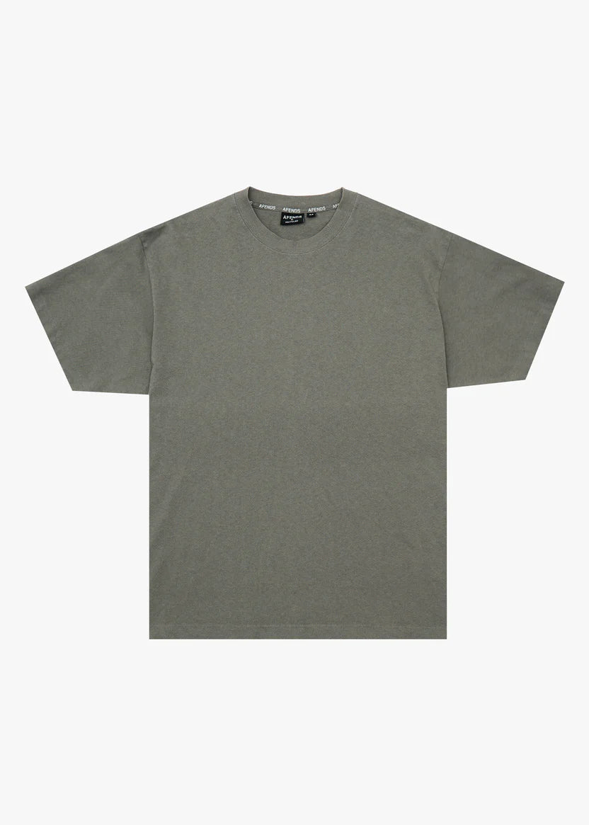 Afends Genesis Heavyweight Boxy Tee - Washed Sycamore