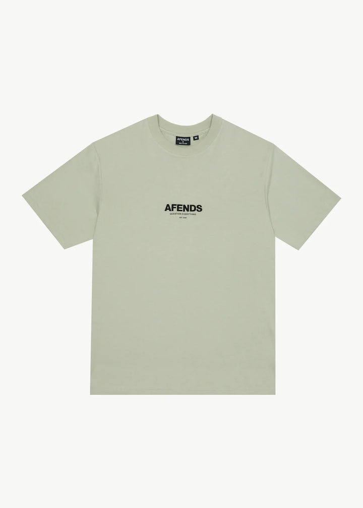 Afends Vinyl Retro Fit Tee - Eucalyptus