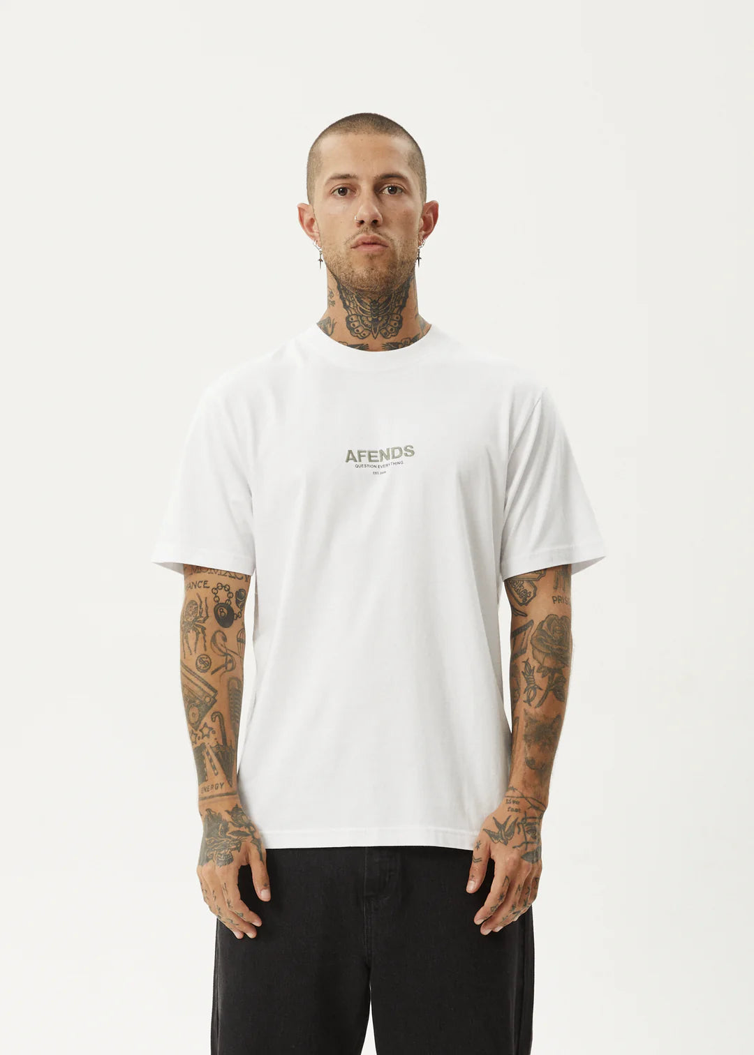 Afends Vinyl Retro Tee-White