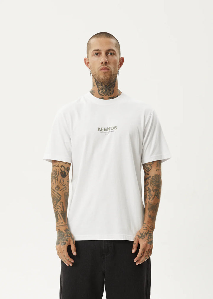 Afends Vinyl Retro Tee-White