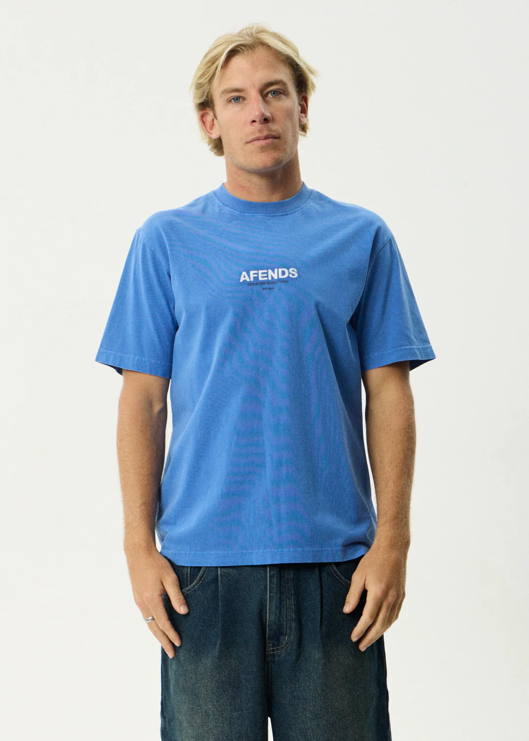 Afends Vinyl Retro Tee-Washed Marina