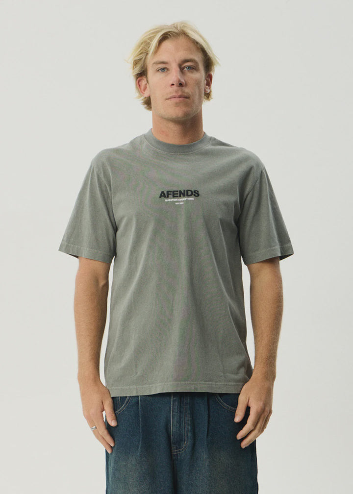 Afends Vinyl Retro Tee-Washed Sycamore