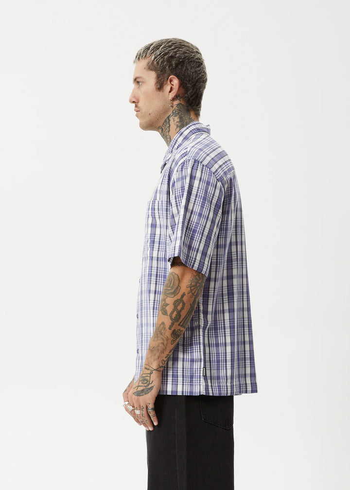 Afends Check Out Short Sleeve Shirt - Marlin