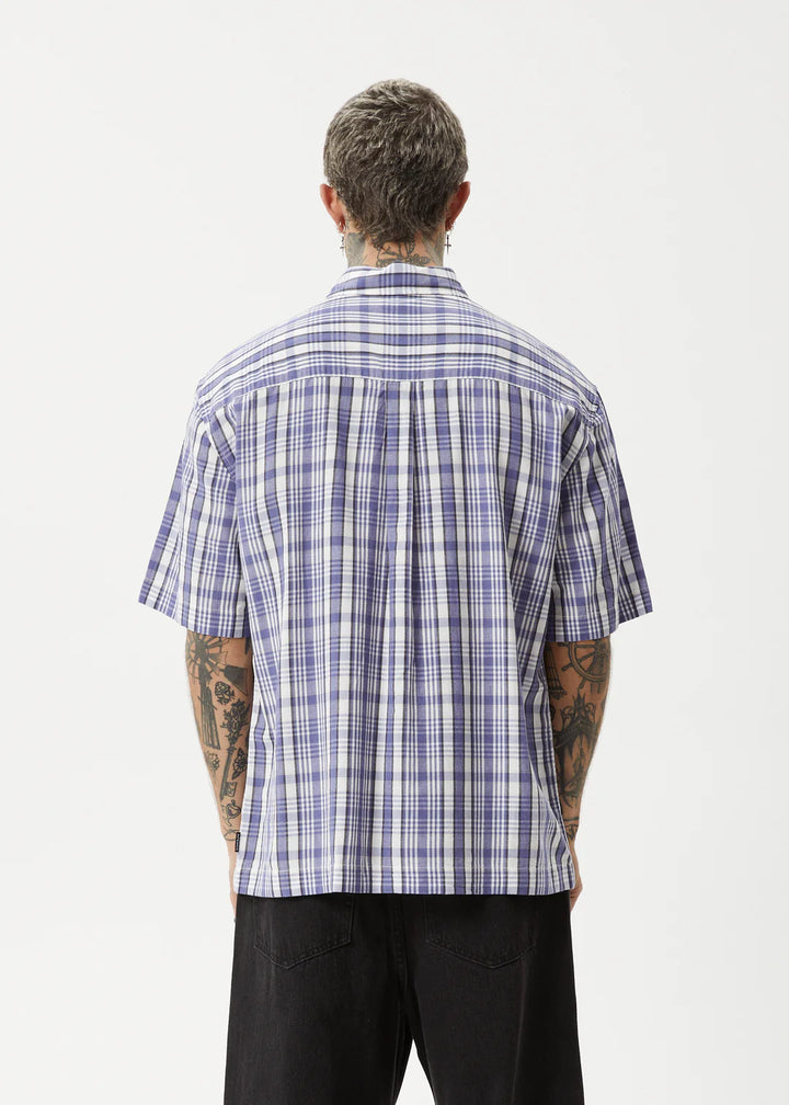 Afends Check Out Short Sleeve Shirt - Marlin