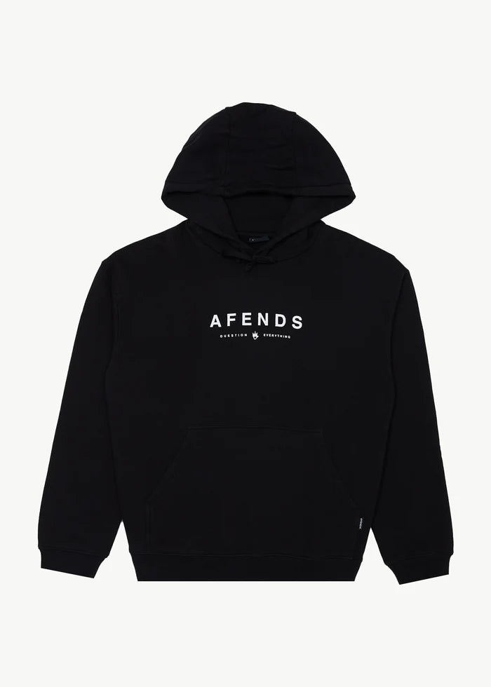 Afends Thrown Out Recycled Pull Own Hood - Black