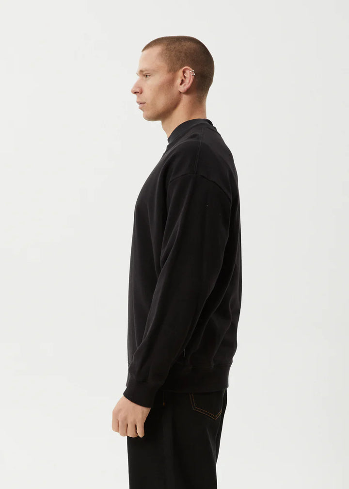 Afends Genesis Crew Neck Jumper - Black
